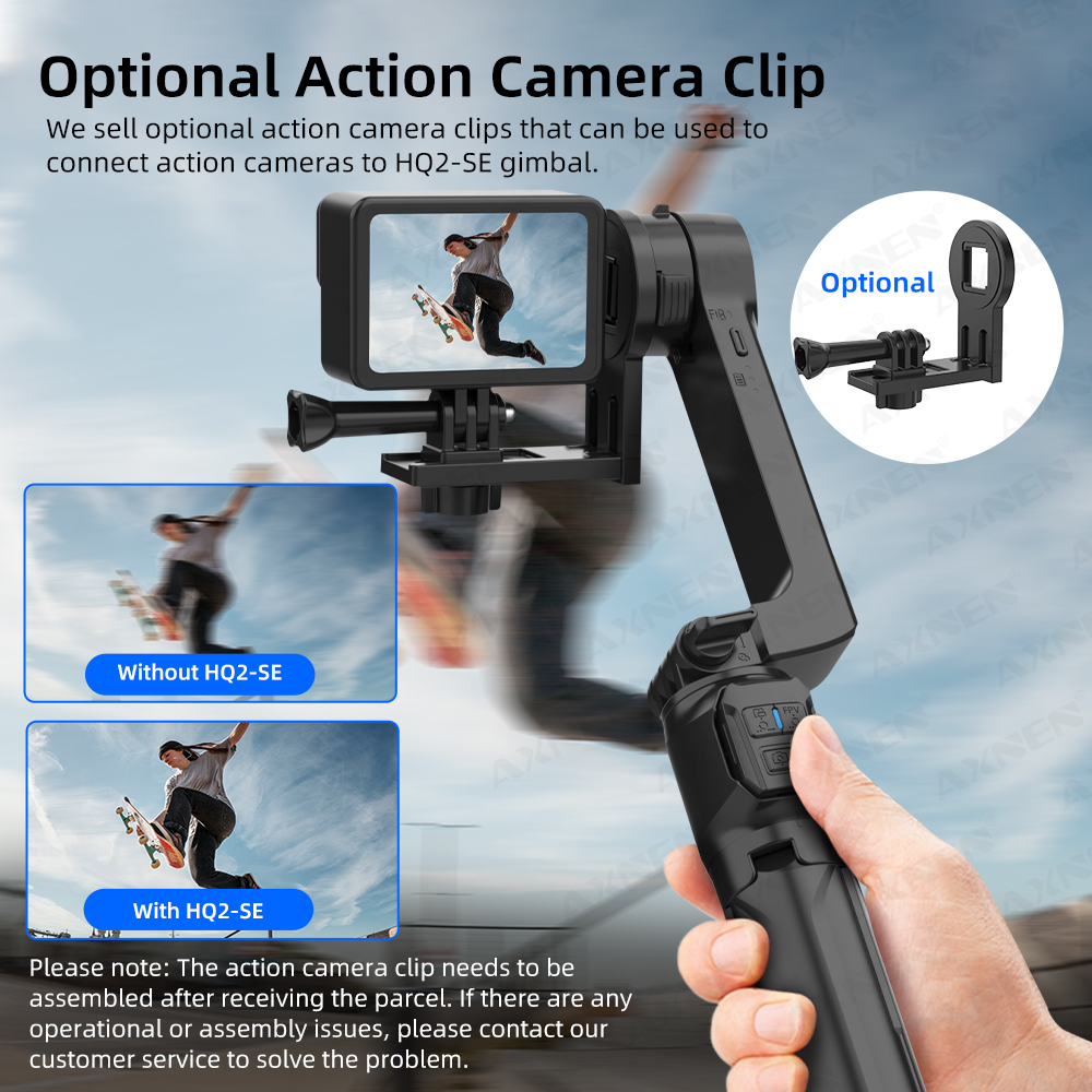 AXNEN HQ2-SE Smartphone Gimbal - đánh giá và giá Drone Gimbal For Gopro