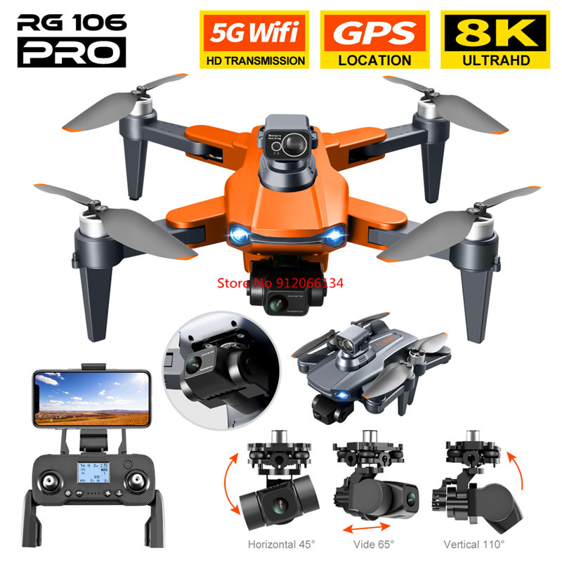 8K ESC Camera GPS Obstacle Avo - đánh giá và giá Drone Gimbal 3 Axis