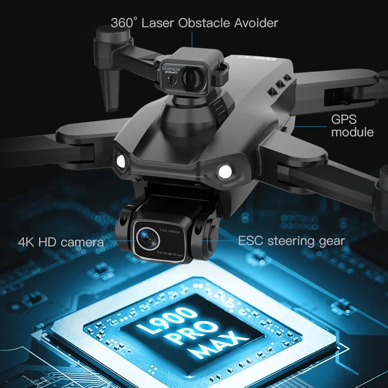 L900 Pro MAX GPS Drone 4K Prof - đánh giá và giá Drone Gimbal Brushless