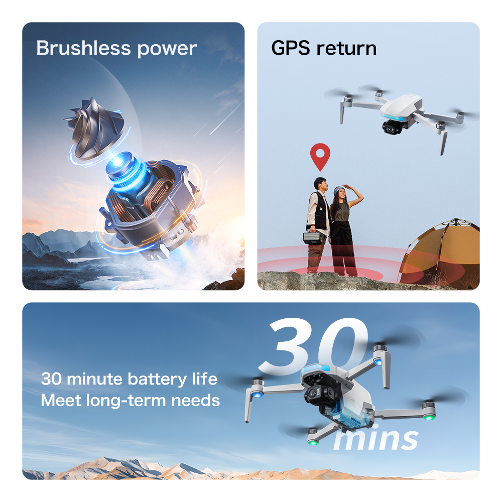 S-X1 MAX GPS Drone with 3-Axis - đánh giá và giá Drone Gimbal 3 Axis
