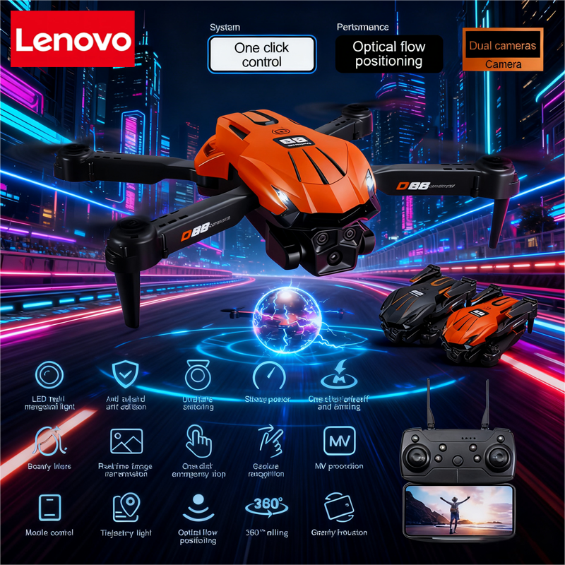 Lenovo D88 Drone 8K Aerial HD  - đánh giá và giá Drone Gimbal Mount