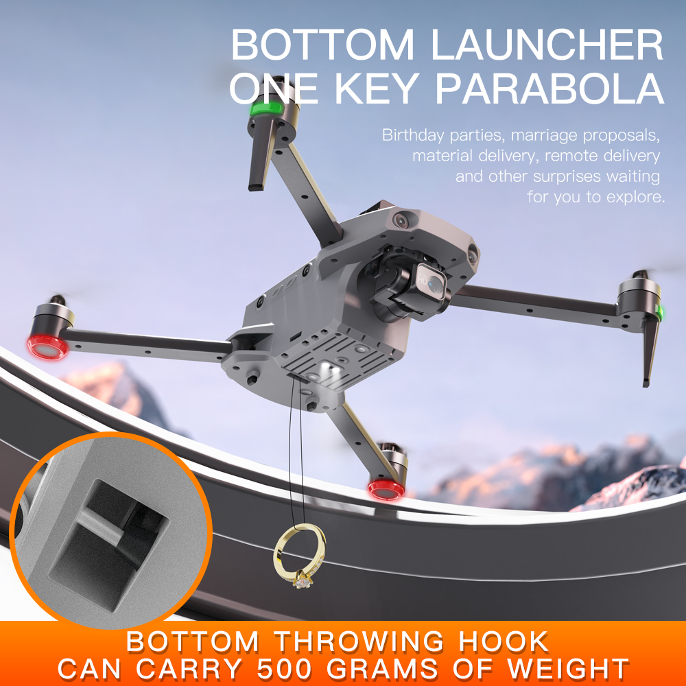 K11 Tubro Dual Camera GPS Dron - đánh giá và giá Drone Gimbal Mount