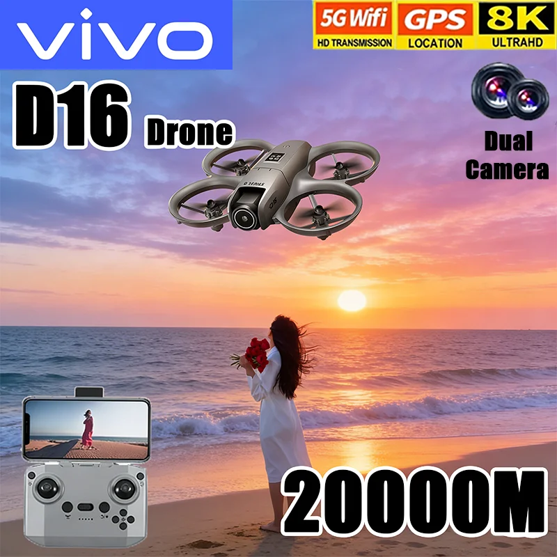 VIVO D16 Mini Drone 8K Camera  - đánh giá và giá Drone Gimbal 3 Axis