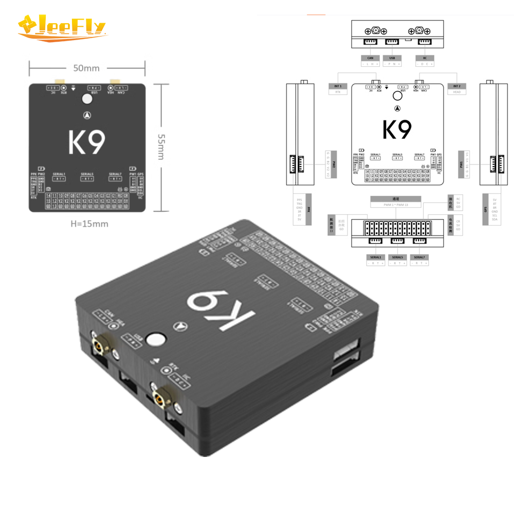 1PCS ACFLY K9 Flight Controlle - đánh giá và giá Drone Gimbal 3 Axis