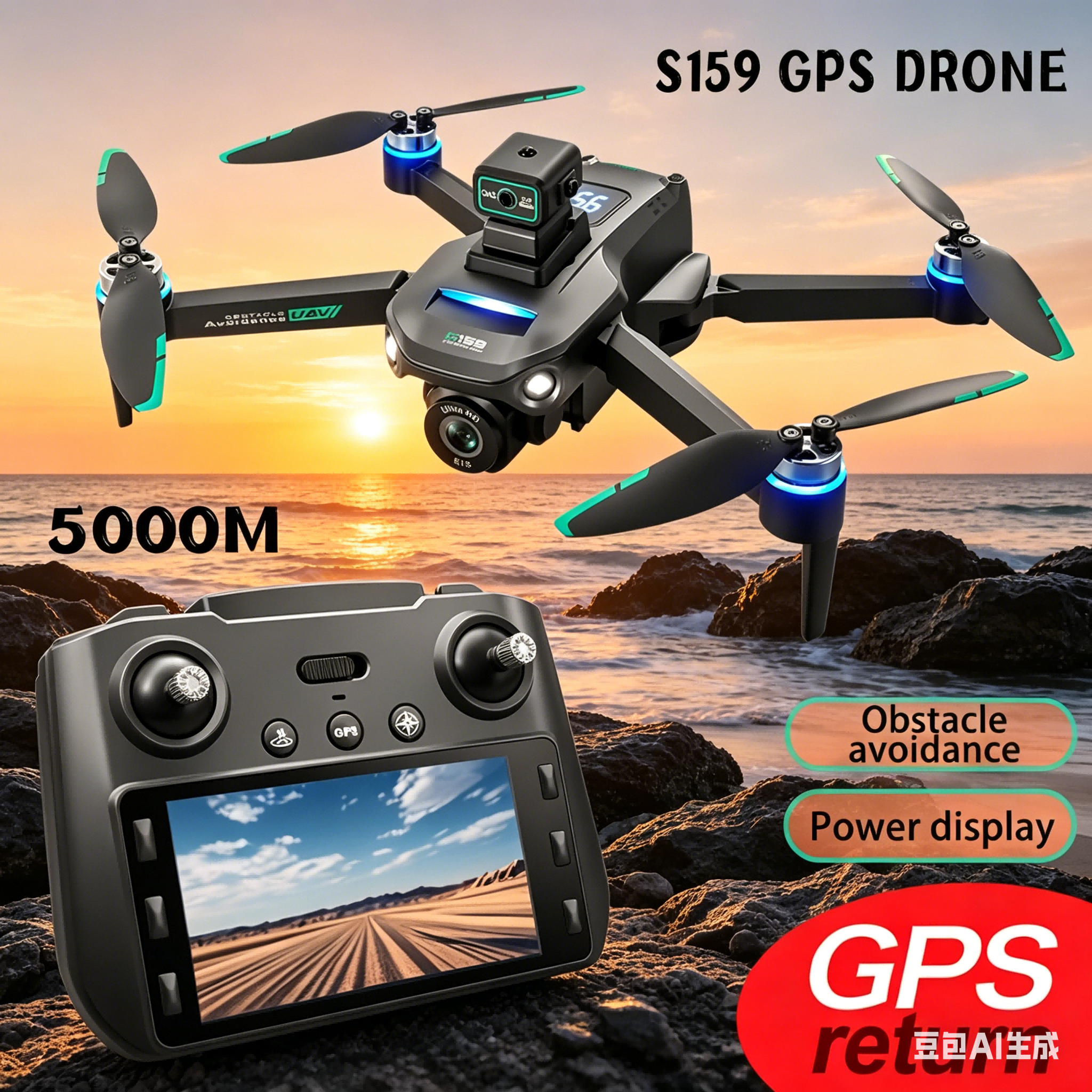 S159 GPS Drone 4K Profesional  - đánh giá và giá Drone Gimbal Brushless