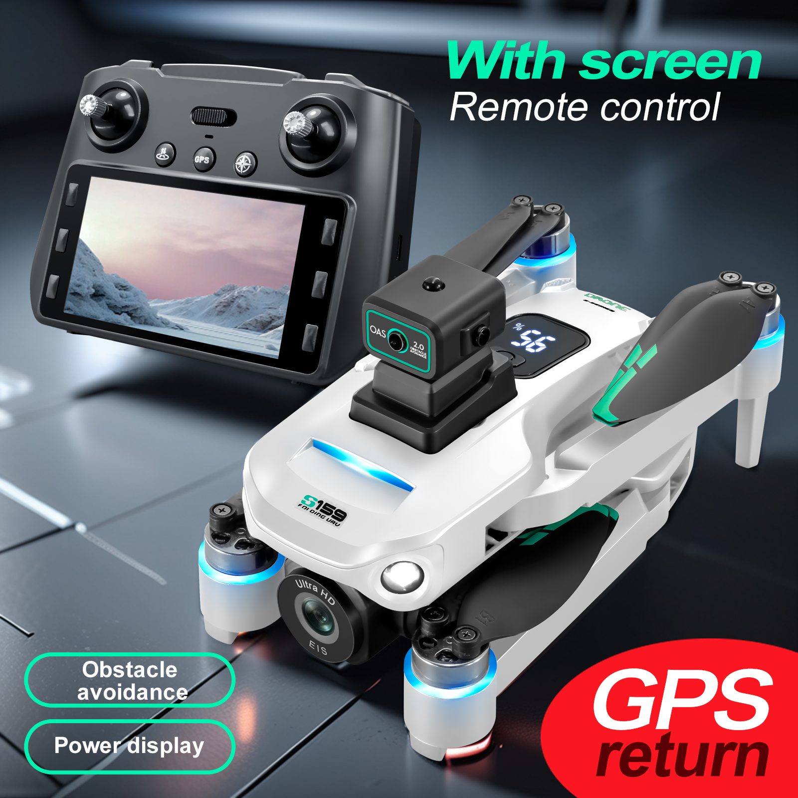 S159 GPS Drone 4K Profesional  - đánh giá và giá Drone Gimbal Brushless