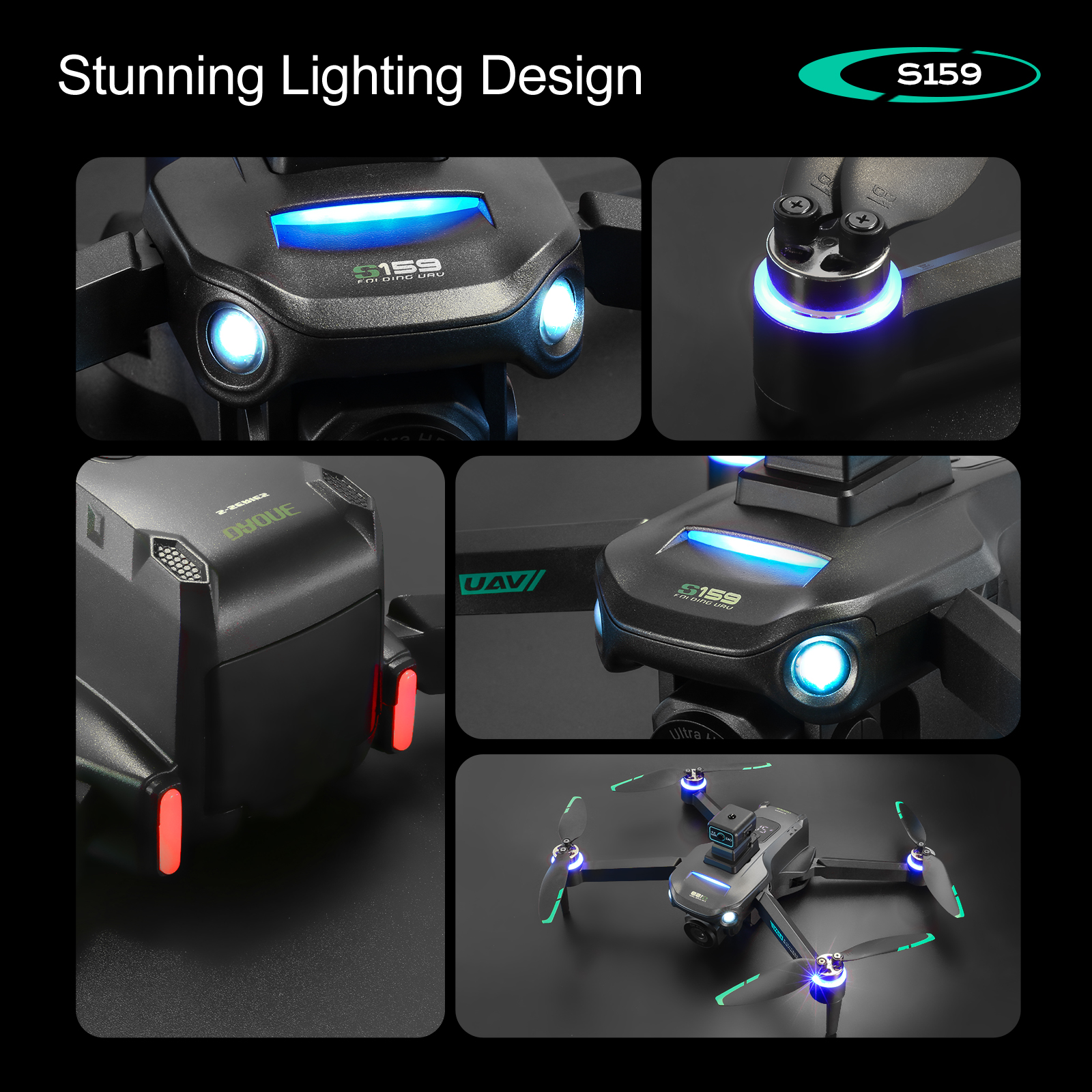S159 GPS Drone 4K Profesional  - đánh giá và giá Drone Gimbal Brushless